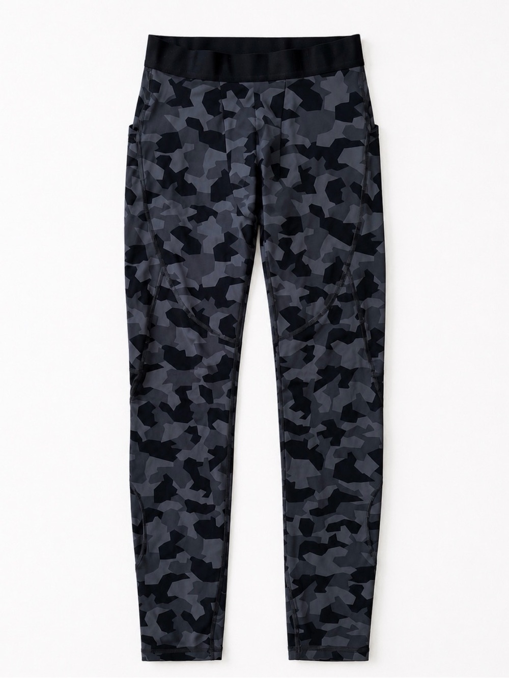 Lululemon Men’s Compression Leggings – Size Medium – Gray/Black Camo